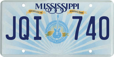 MS license plate JQI740