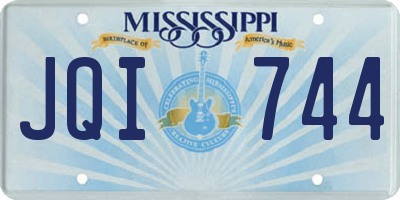MS license plate JQI744