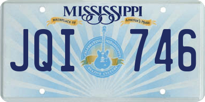 MS license plate JQI746