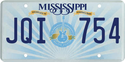 MS license plate JQI754