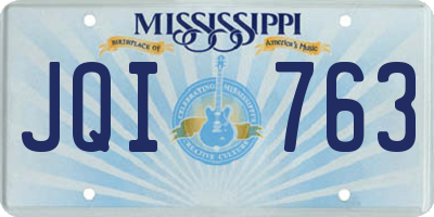 MS license plate JQI763