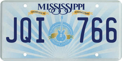 MS license plate JQI766