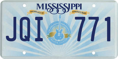 MS license plate JQI771