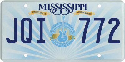 MS license plate JQI772