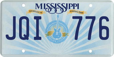 MS license plate JQI776