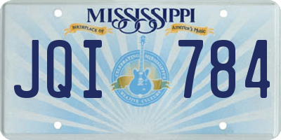 MS license plate JQI784