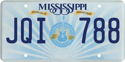 MS license plate JQI788