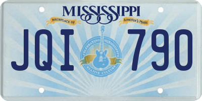 MS license plate JQI790