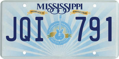 MS license plate JQI791