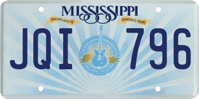 MS license plate JQI796