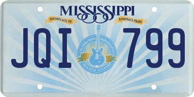 MS license plate JQI799