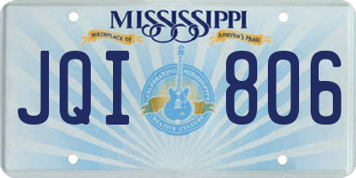 MS license plate JQI806