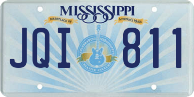 MS license plate JQI811