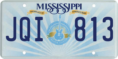 MS license plate JQI813