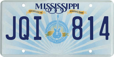 MS license plate JQI814