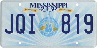 MS license plate JQI819