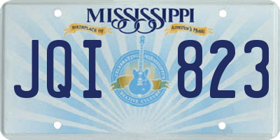 MS license plate JQI823