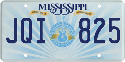 MS license plate JQI825