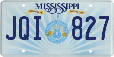 MS license plate JQI827