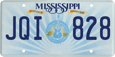 MS license plate JQI828