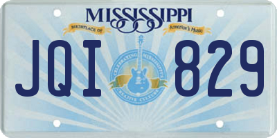 MS license plate JQI829