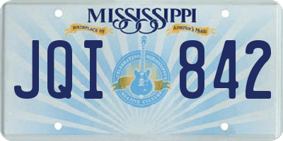 MS license plate JQI842
