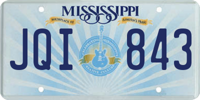 MS license plate JQI843