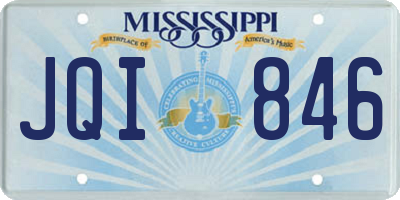 MS license plate JQI846