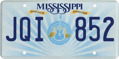 MS license plate JQI852