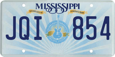 MS license plate JQI854