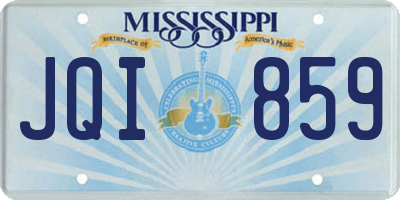 MS license plate JQI859