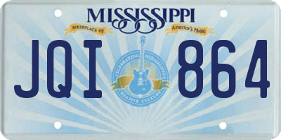 MS license plate JQI864