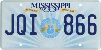 MS license plate JQI866