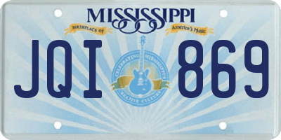 MS license plate JQI869