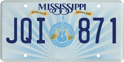 MS license plate JQI871