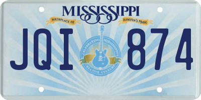 MS license plate JQI874