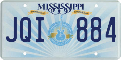 MS license plate JQI884