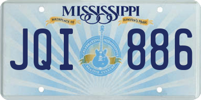 MS license plate JQI886