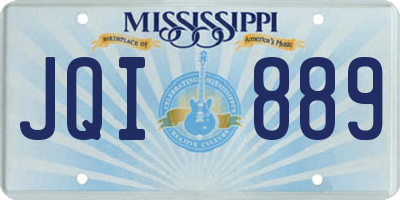 MS license plate JQI889