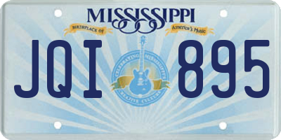 MS license plate JQI895
