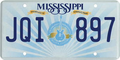 MS license plate JQI897