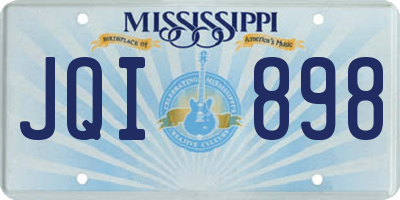 MS license plate JQI898