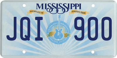 MS license plate JQI900