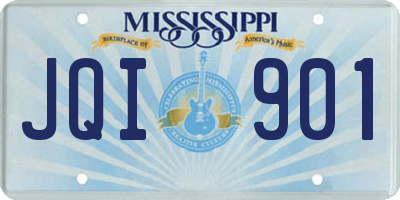 MS license plate JQI901