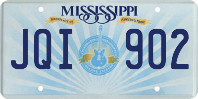 MS license plate JQI902