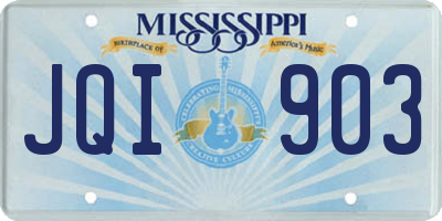 MS license plate JQI903
