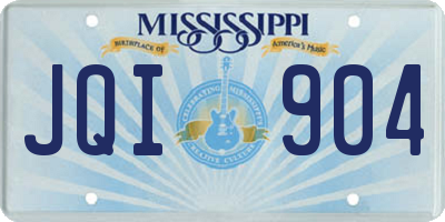 MS license plate JQI904
