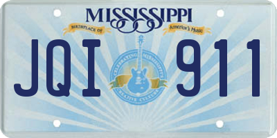 MS license plate JQI911