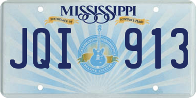 MS license plate JQI913