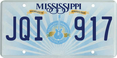MS license plate JQI917